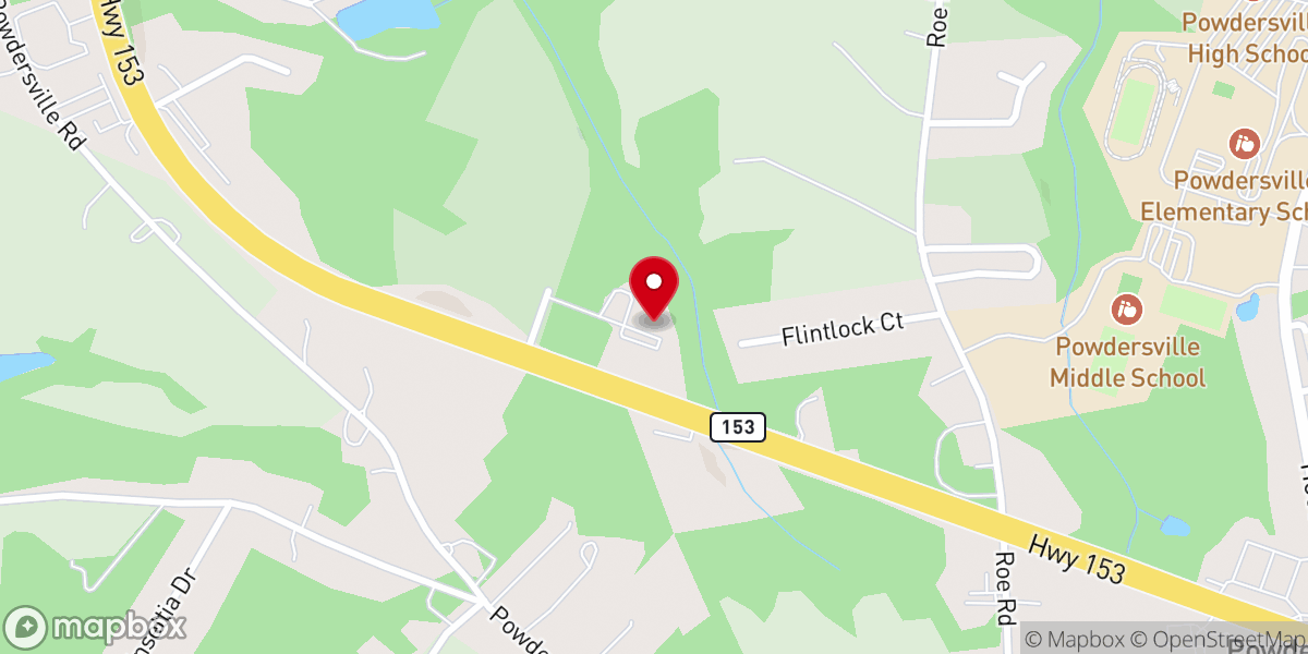 Map showing location of Providence Presbyterian Church