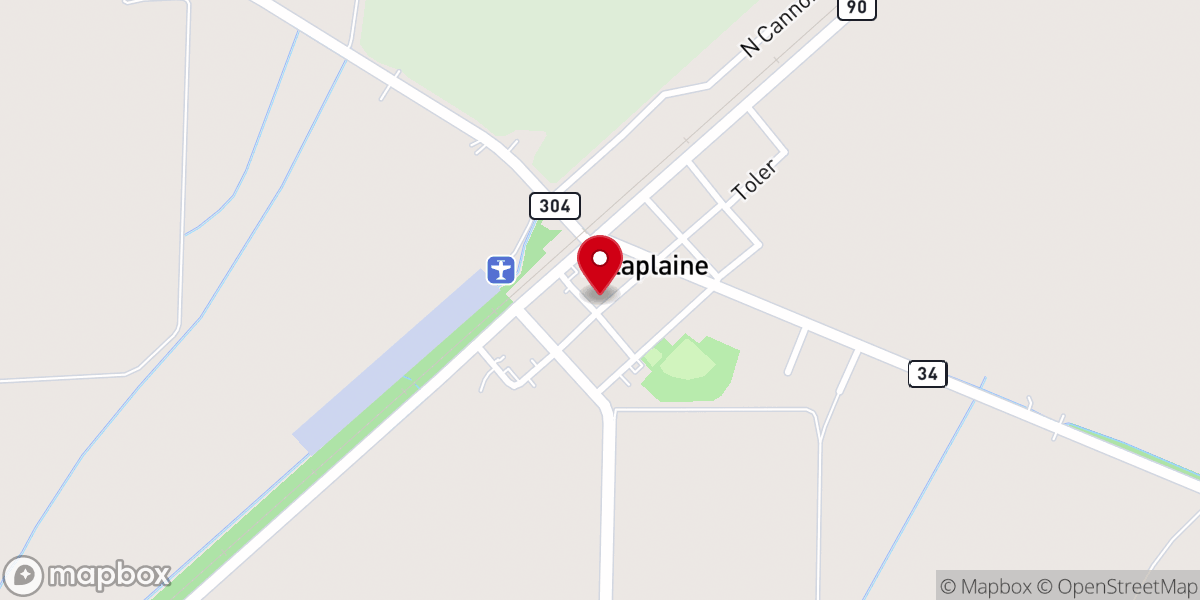 Map showing location of Delaplaine Baptist Church