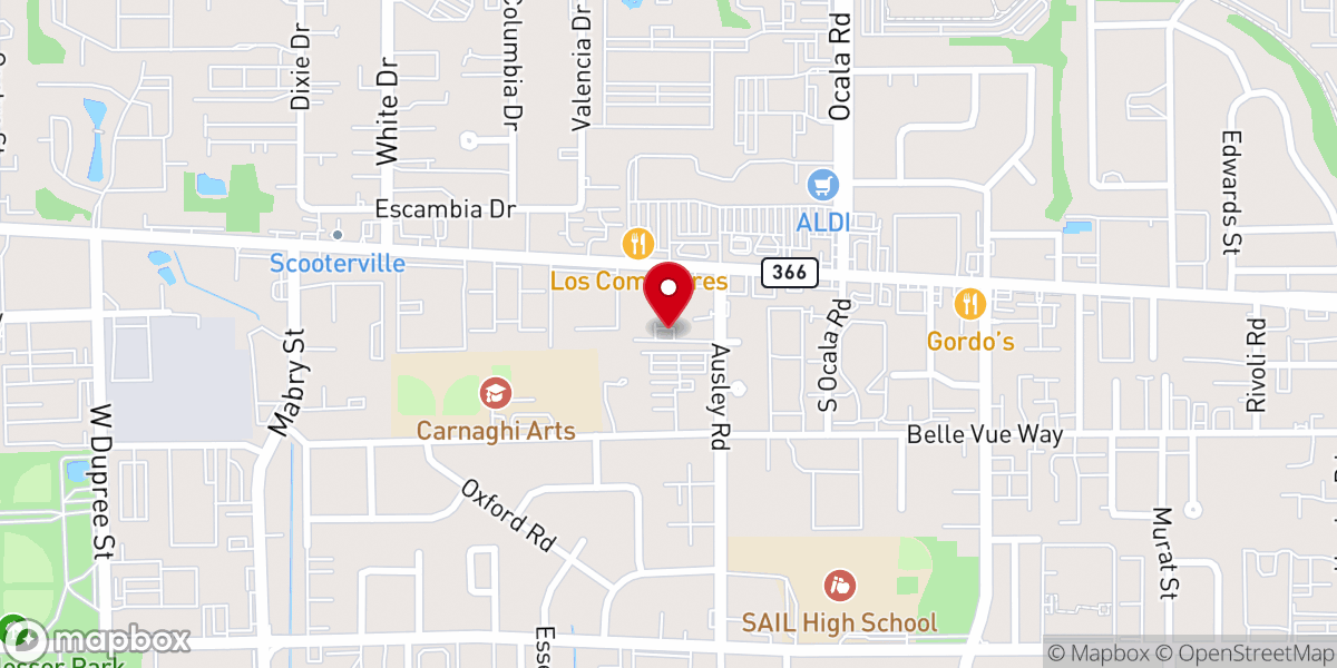 Map showing location of Calvary Church