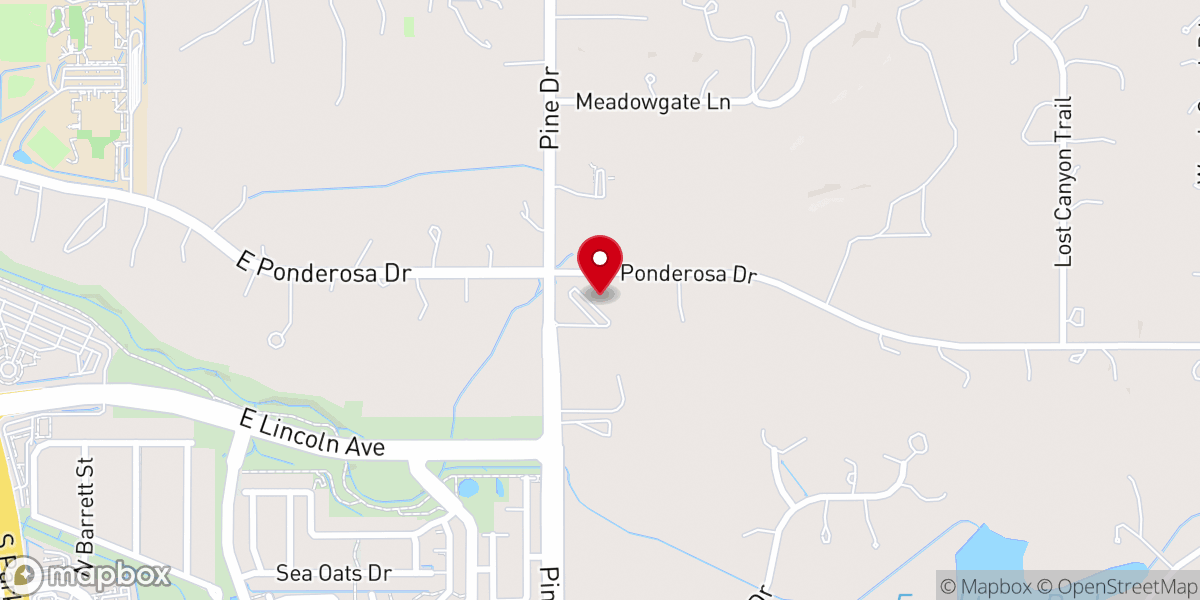 Map showing location of Spirit of Hope Lutheran Church, LCMC (Lutheran Congregations in Mission for Christ)