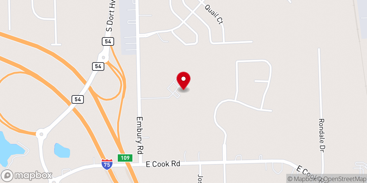 Map showing location of Mount Hope Church