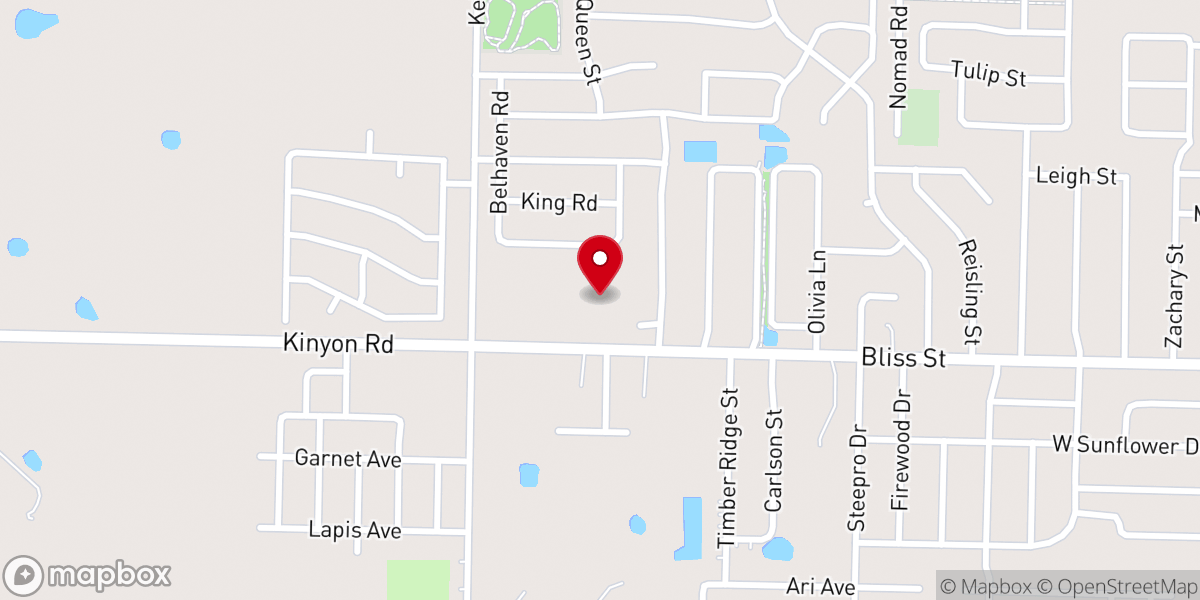 Map showing location of Reach Church Inc