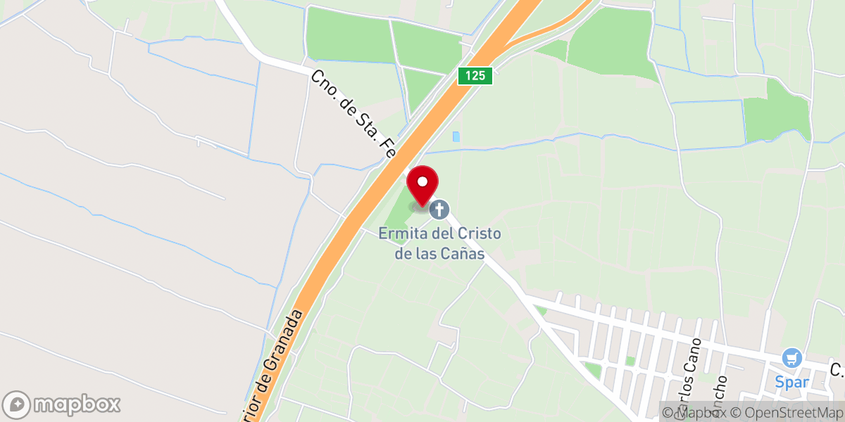 Map showing location of Ermita del Stmo. Cristo de las Cañas