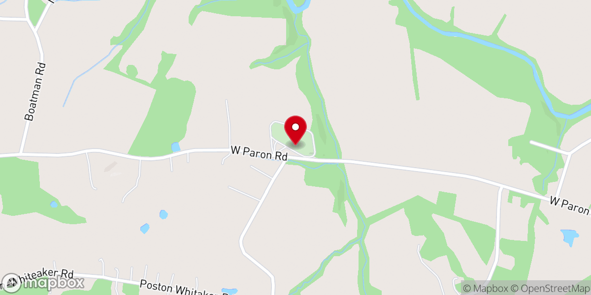 Map showing location of Paron Church