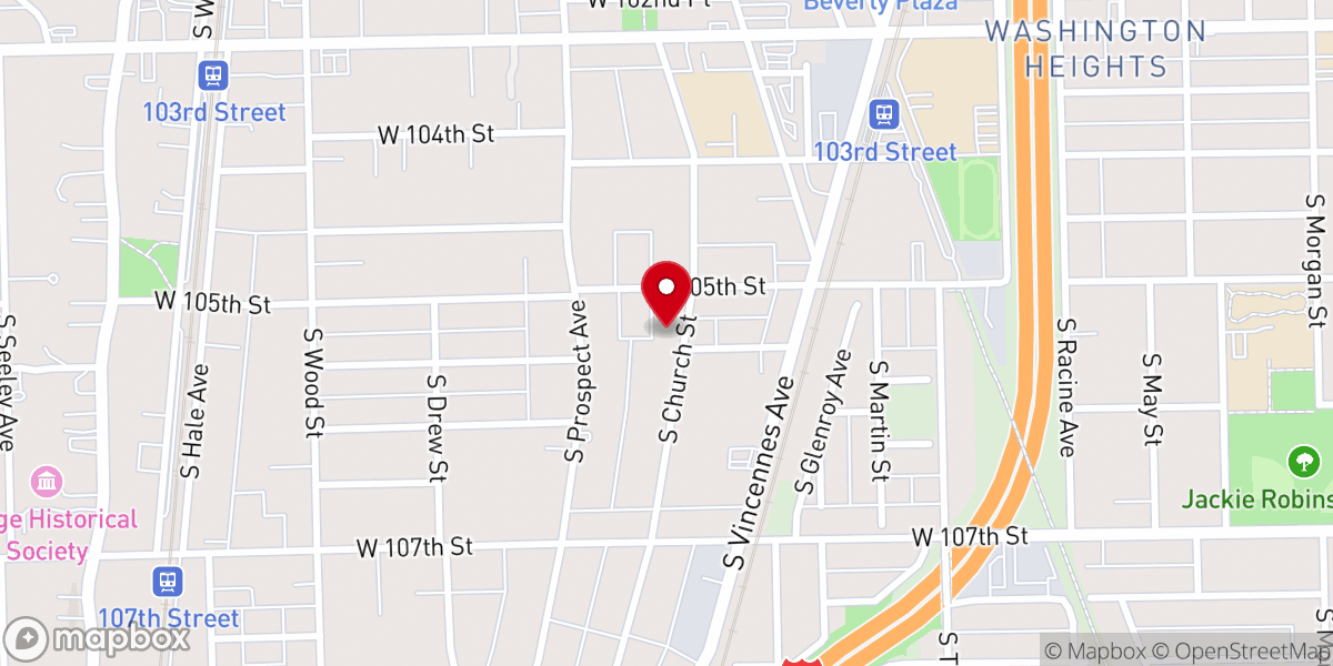 Map showing location of Community Prayer Center