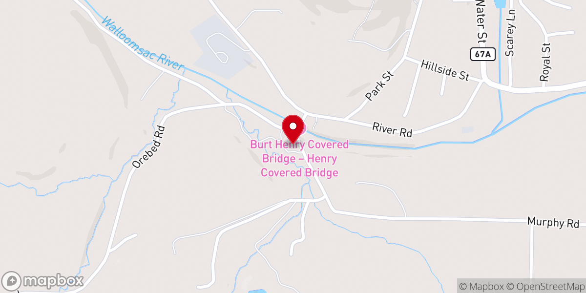 Map showing location of The Henry House