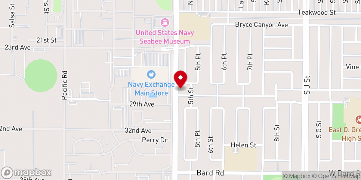 Map showing location of Channel Islands Vineyard Church - Food Distribution Center