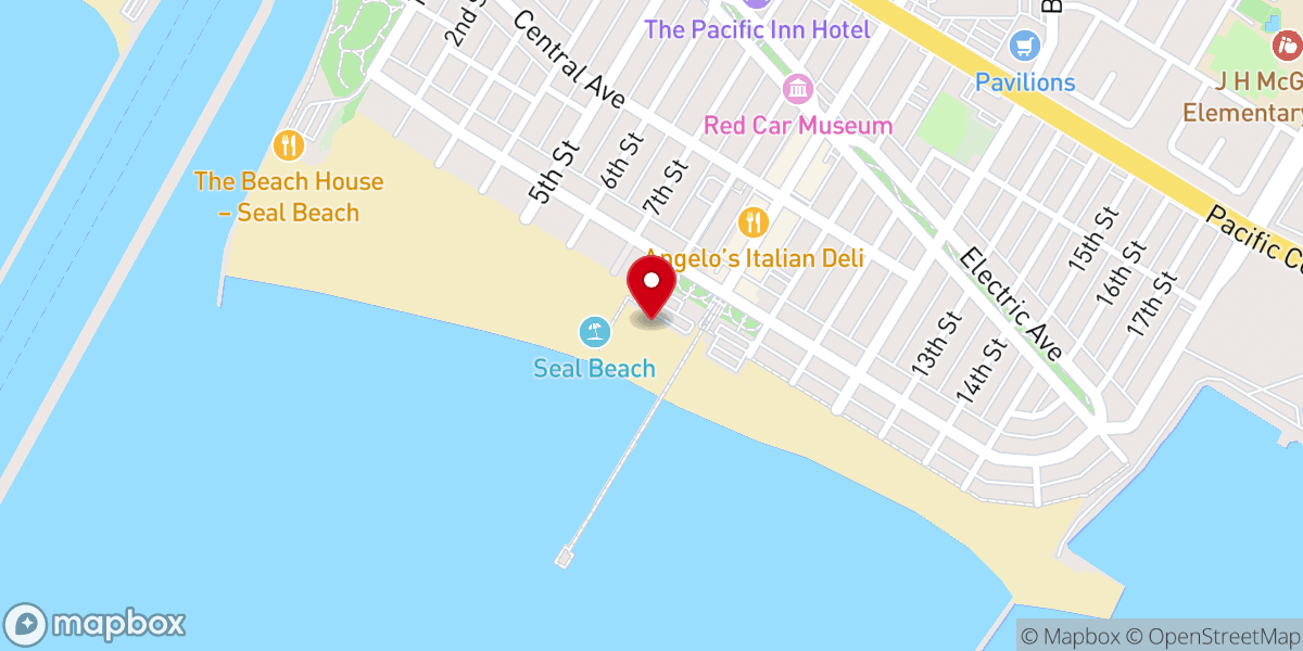 Map showing location of Hope At The Beach