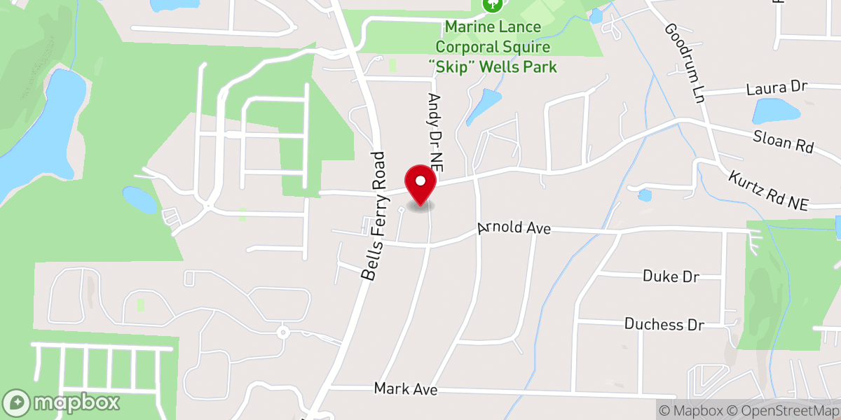 Map showing location of Saint Paul Church