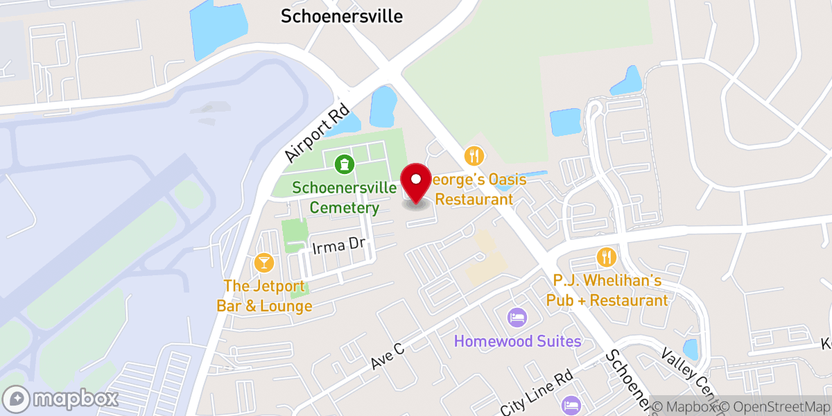 Map showing location of Lutheran Congregational Services