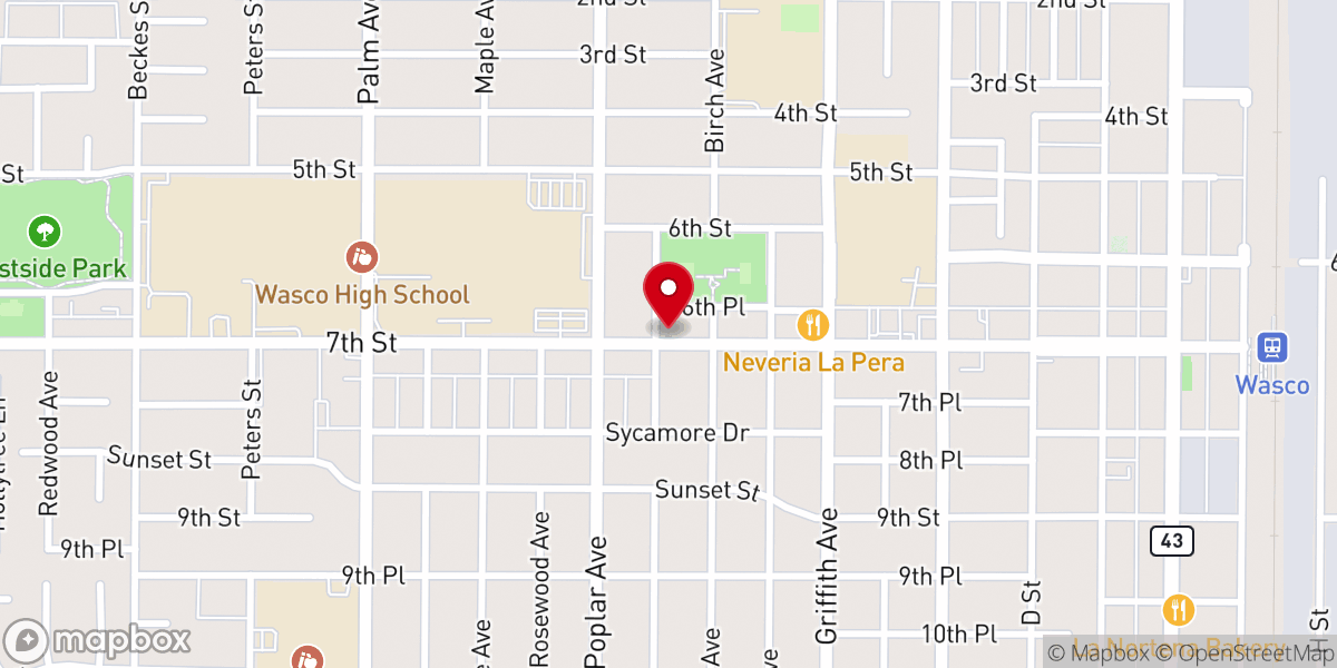 Map showing location of Grace Community Church