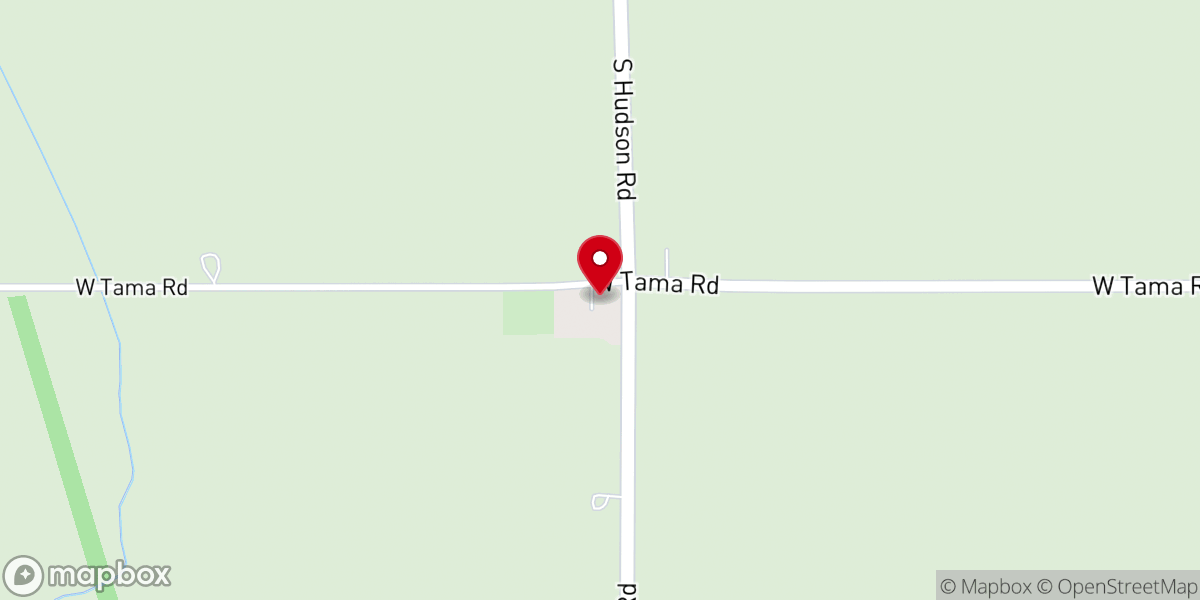 Map showing location of Blessing United Methodist Church