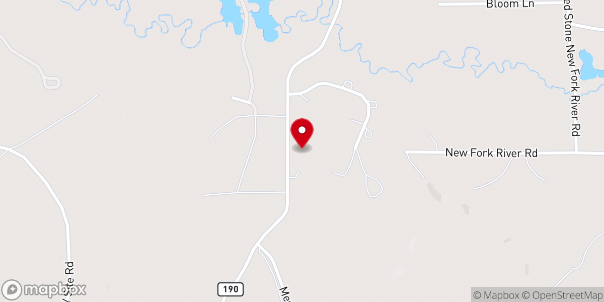 Map showing location of Emmanuel Baptist Church