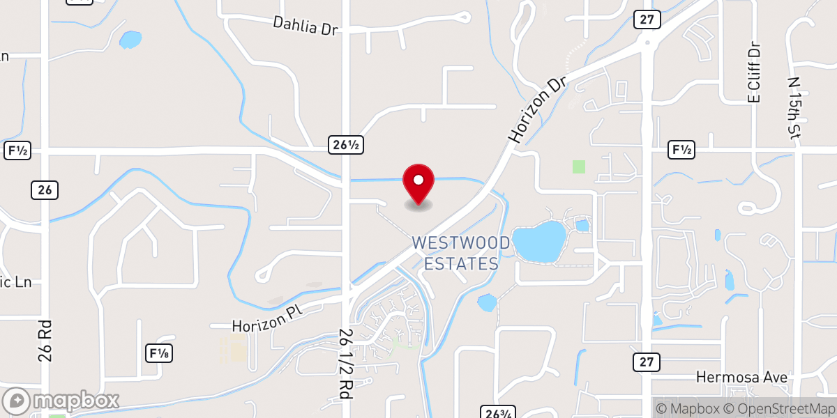 Map showing location of New Horizons Foursquare Church