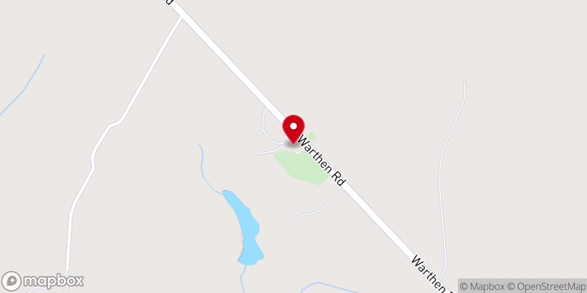 Map showing location of Mount Olive Baptist Church