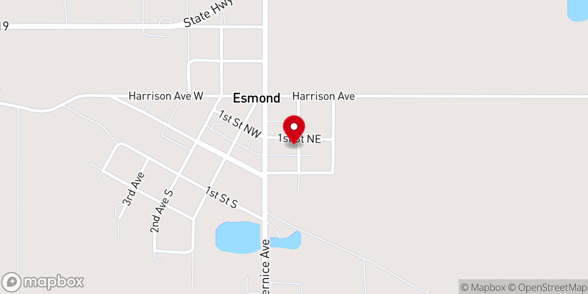 Map showing location of St Boniface Catholic Church
