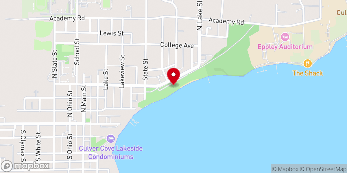 Map showing location of Culver Park Department