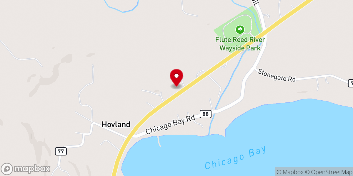 Map showing location of Trinity Lutheran Church