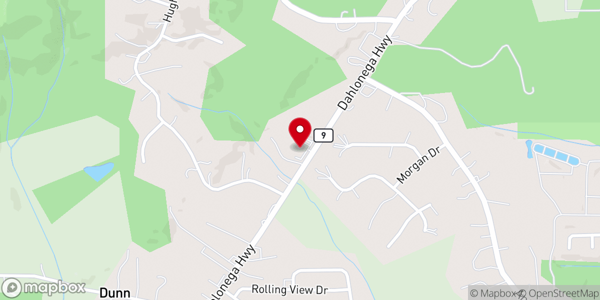 Map showing location of City on a Hill Church
