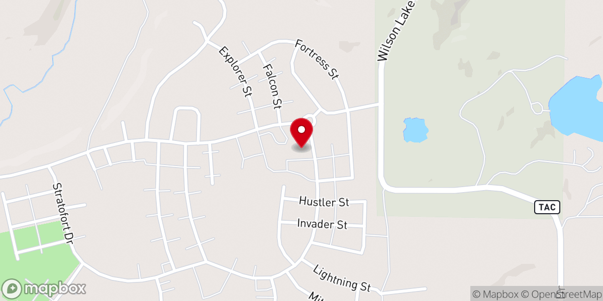 Map showing location of 9:06 Community Church