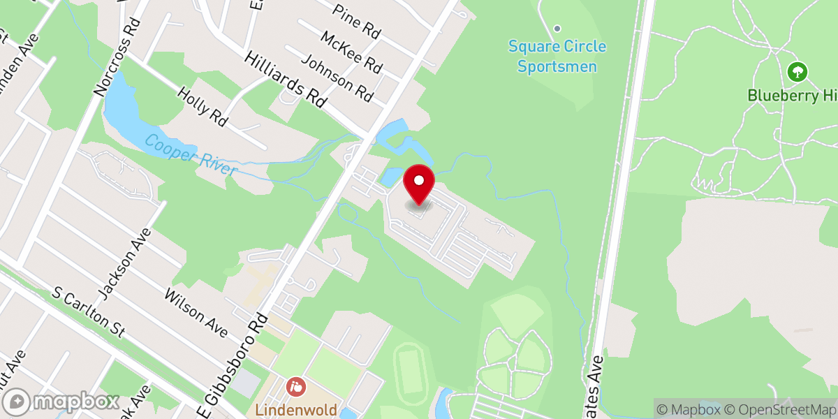 Map showing location of Bethany Baptist Church