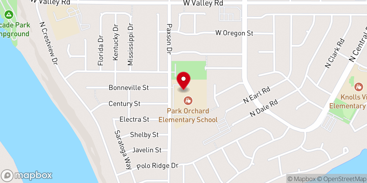 Map showing location of Faith Baptist Church