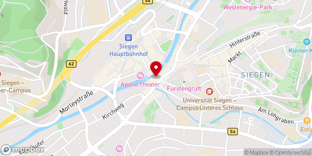 Map showing location of Katholische Hochschulgemeinde Siegen