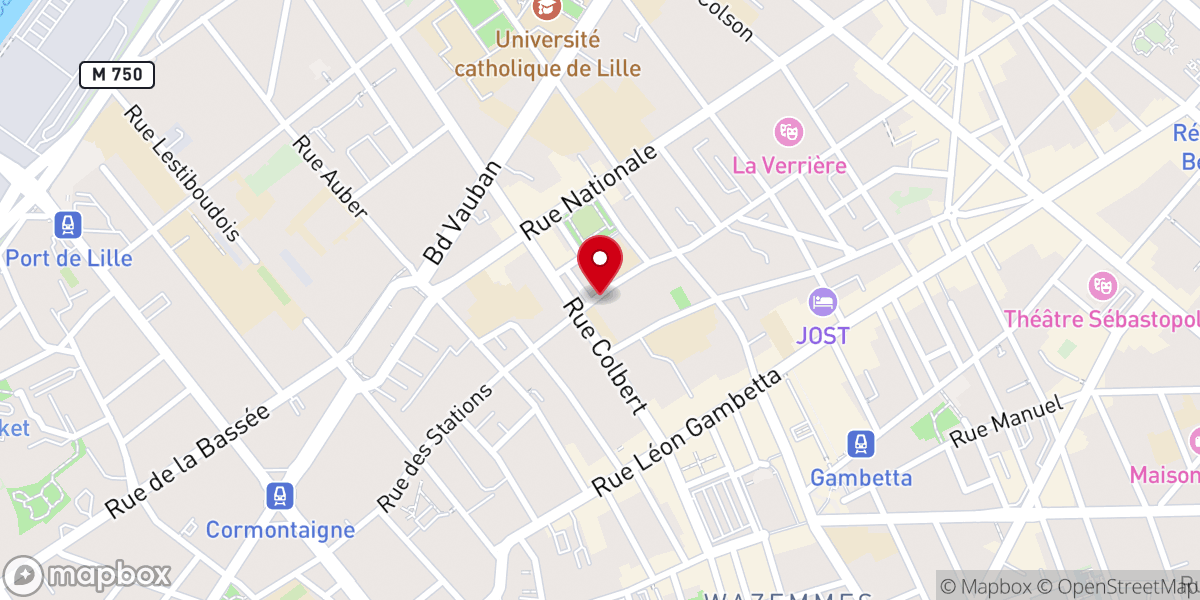 Map showing location of Couvent Des Carmes