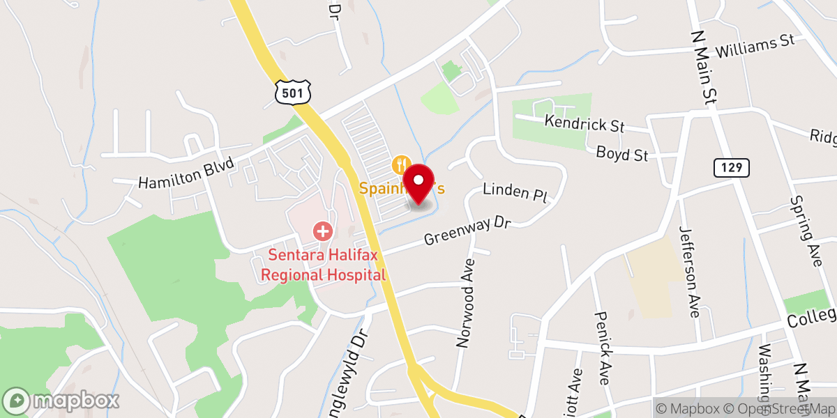 Map showing location of Hope Church Halifax