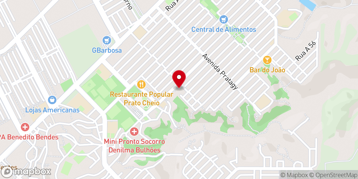 Map showing location of Igreja Batista Monte das Oliveiras