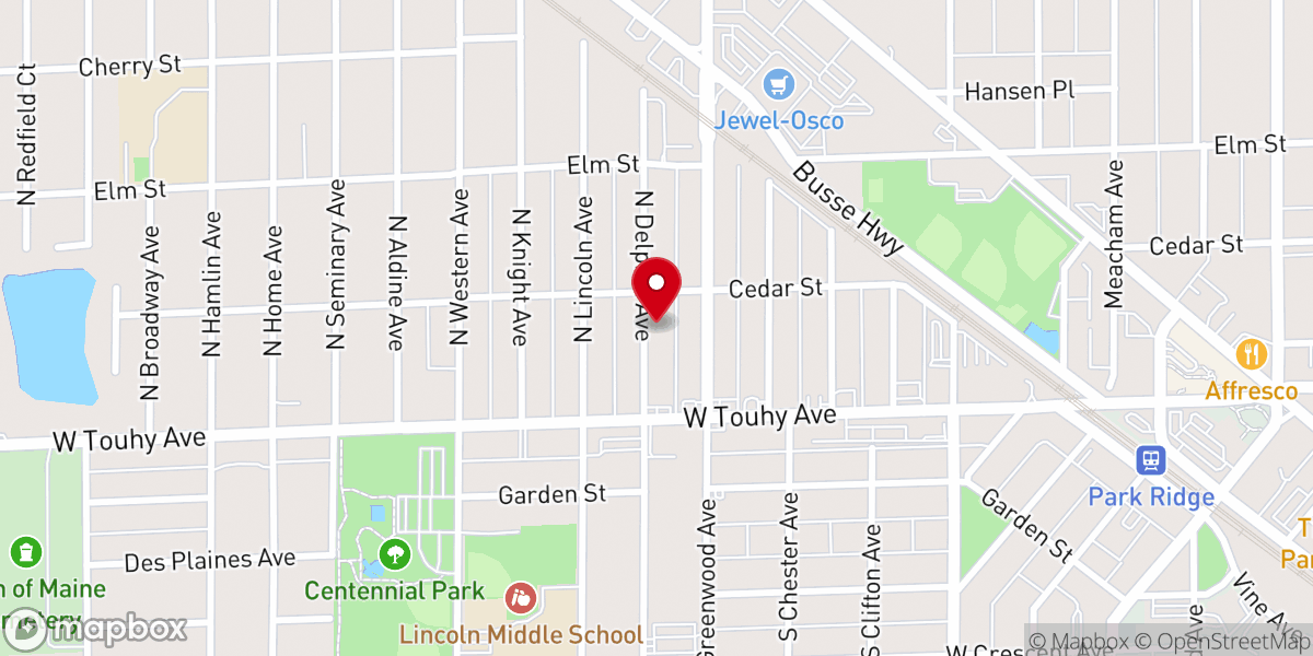 Map showing location of Greater Chicago Great Banquet