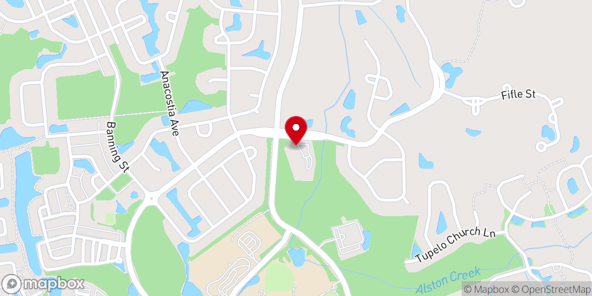 Map showing location of Palmetto Presbyterian