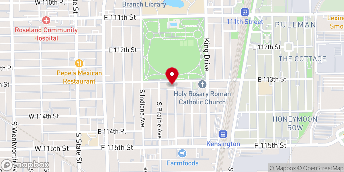 Map showing location of Reformation Lutheran Church