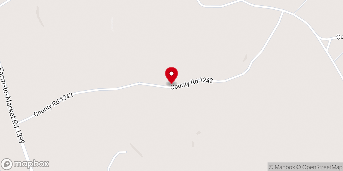 Map showing location of Corinth Church
