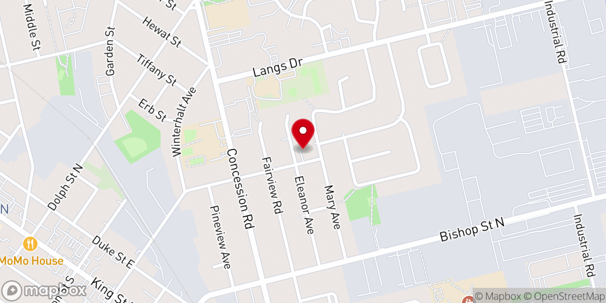 Map showing location of Philadelphia Romanian Pentecostal Church