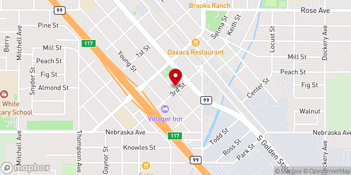 Map showing location of Iglesia Del Nazareno Selma