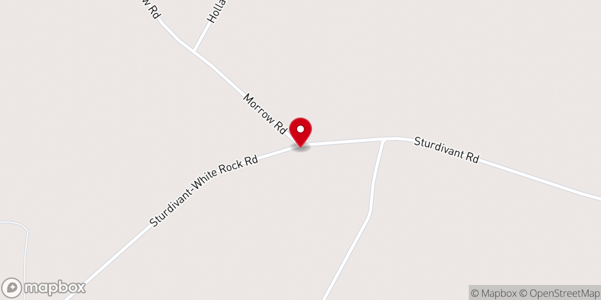 Map showing location of Parks Baptist Church