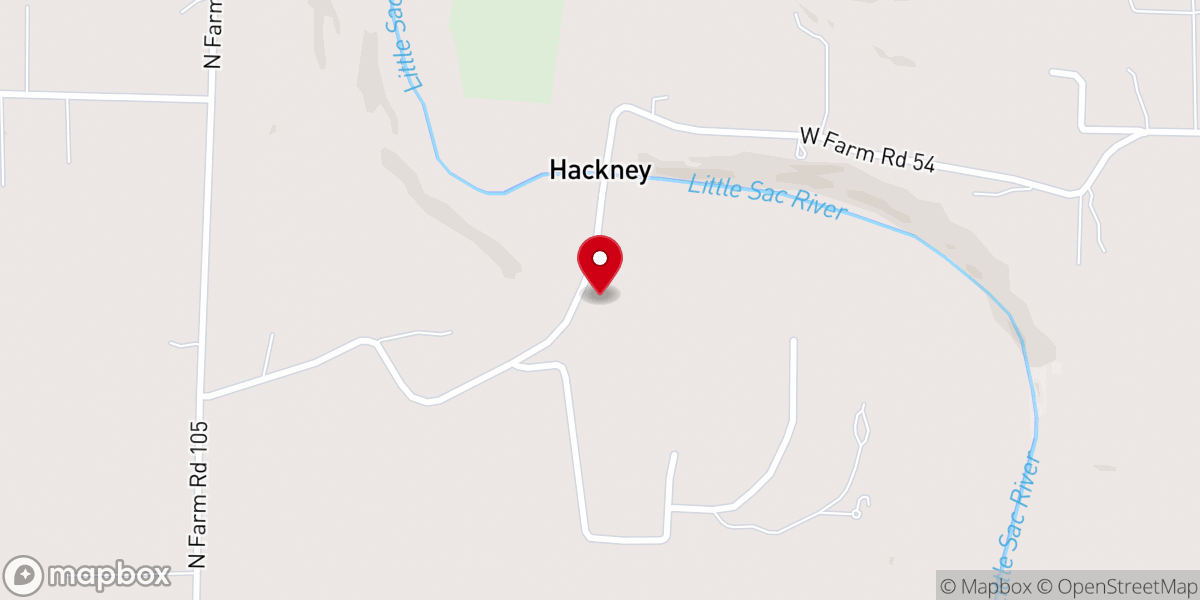 Map showing location of Friendship Church