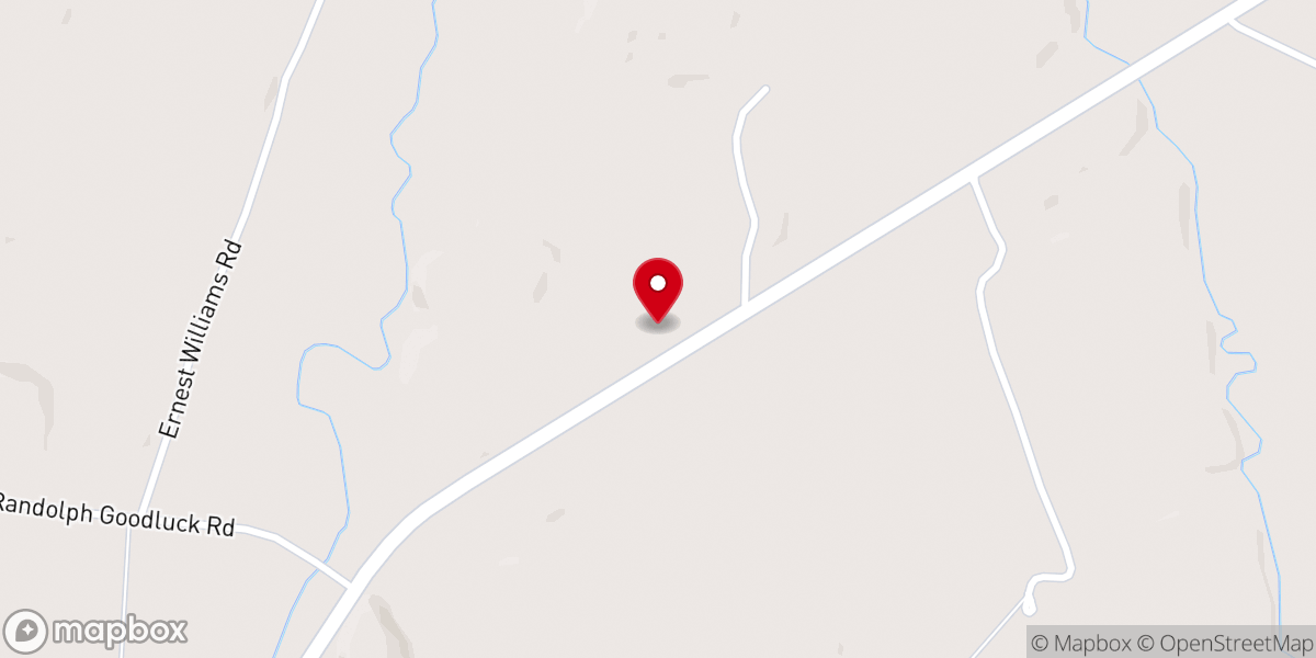 Map showing location of Missionary Mound Church