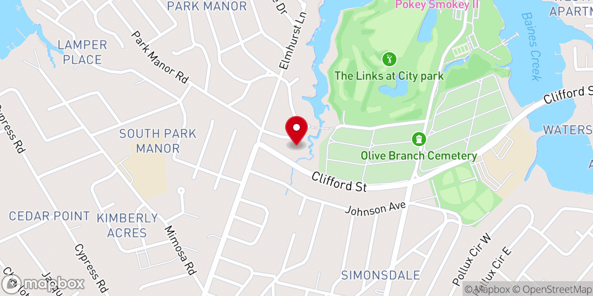 Map showing location of New Jerusalem Family Church