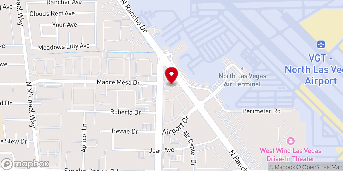 Map showing location of Every Nation Church Las Vegas