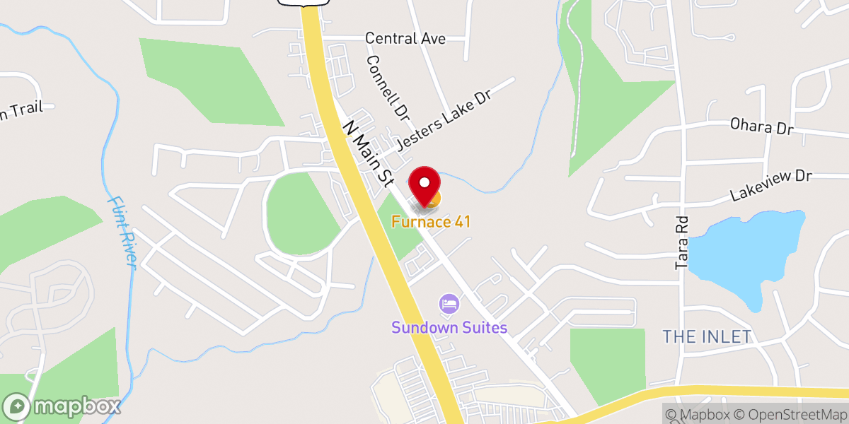 Map showing location of The Power Church of Atlanta