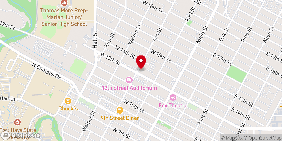 Map showing location of St Joseph's Catholic Church