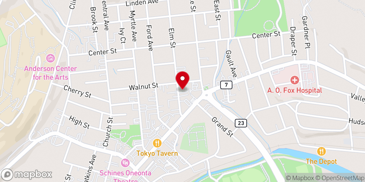 Map showing location of Saint Mary's Church - Food Distribution Center