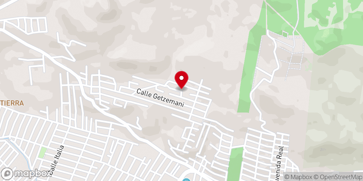 Map showing location of Colonia Jerusalén
