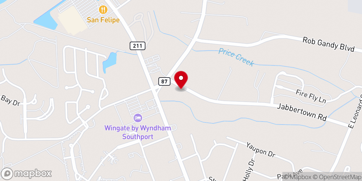Map showing location of Browns Chapel AME Zion Church