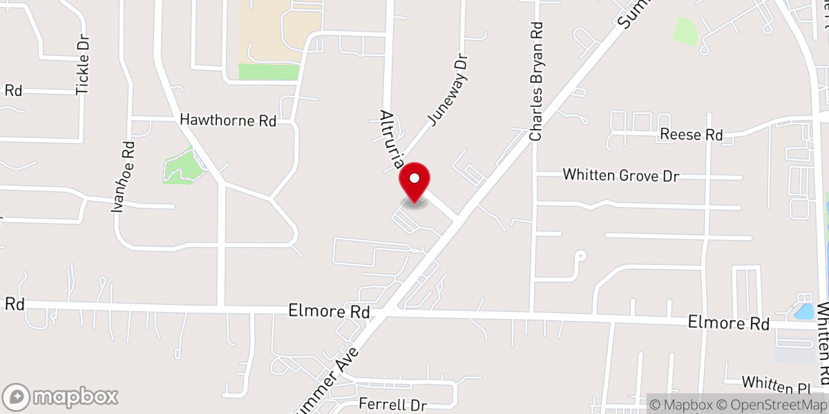 Map showing location of St. Mary and st. Rafael Ethiopian orthodox church