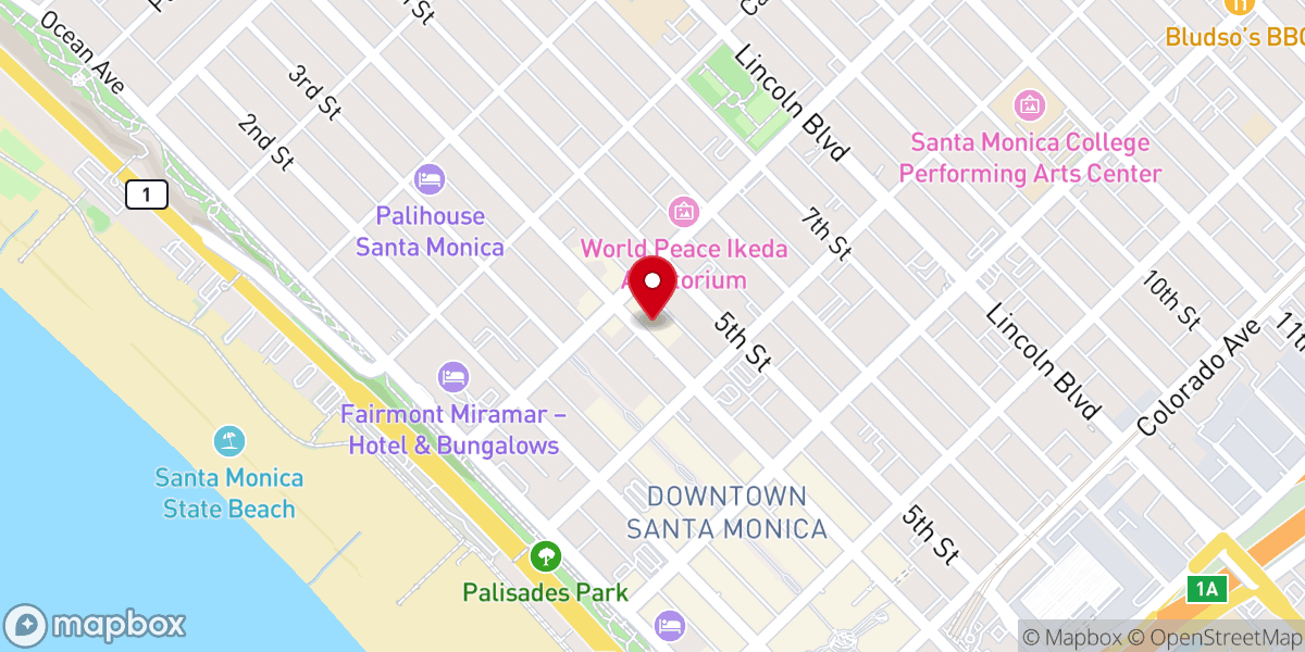 Map showing location of Church of Saint Augustine By-The-Sea