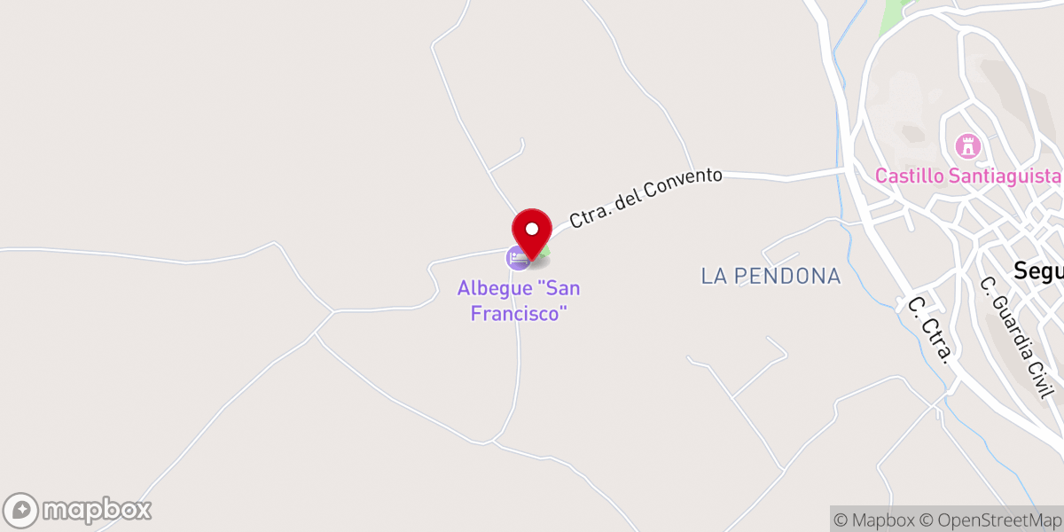 Map showing location of Ermita del Cristo de la Reja (Convento San Benito)