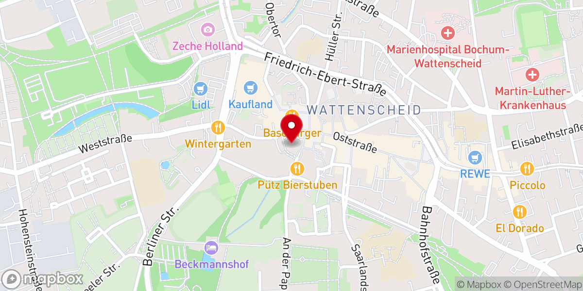 Map showing location of Propsteikirche St. Gertrud von Brabant